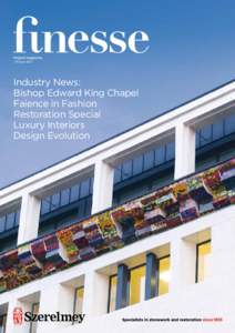 Project magazine / Winter 2013 Industry News: Bishop Edward King Chapel Faience in Fashion
