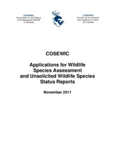 Ecology / Local extinction / Evolutionarily Significant Unit / Biology / Endangered species / Hemphillia glandulosa / Committee on the Status of Endangered Wildlife in Canada / Species at Risk Act / Environment