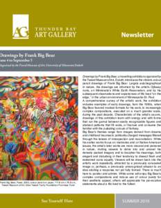 Newsletter  Drawings by Frank Big Bear June 4 to September 5