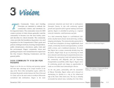 3 Vision  T he Community Vision and Guiding