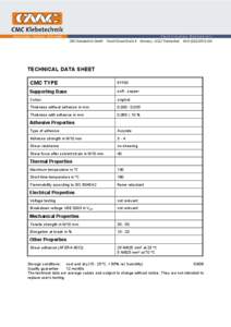 TECHNICAL DATA SHEET CMC TYPE[removed]Supporting Base