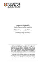 Statistical models / Computer accessibility / Speech recognition / Estimation theory / Additive white Gaussian noise / Mixture model / Maximum likelihood / Statistics / Probability and statistics / Noise