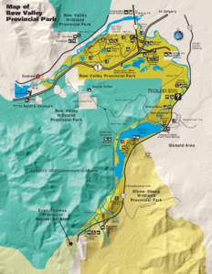 Map of Bow Valley Provincial Park Bow Valley Wildland