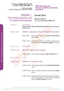 ITMO Neurosciences, sciences cognitives, neurologie, psychiatrie Atelier :