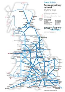 Great Britain Passenger railway network Outline map  Thurso