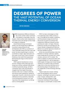 Series  SCIENCE & TECHNOLOGY Degrees of Power The vast potential of ocean