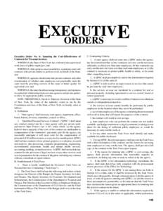 EXECUTIV E ORDERS Executive Order No. 6: Ensuring the Cost-Effectiveness of Contracts for Personal Services. WHEREAS, the State of New York has a talented and experienced