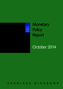 Monetary Policy Report October 2014