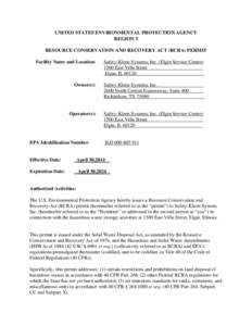 Final Federal RCRA Permit March 2014