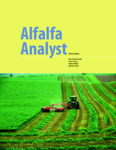 Alfalfa Analyst Third edition Dan Undersander Fred A. Gray