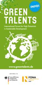 Green Talents – International Forum for High Potentials in Sustainable Development