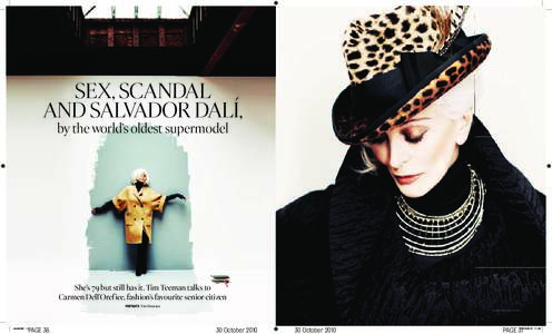 SEX, SCANDAL AND SALVADOR DALÍ, by the world’s oldest supermodel She’s 79 but still has it. Tim Teeman talks to Carmen Dell’Orefice, fashion’s favourite senior citizen