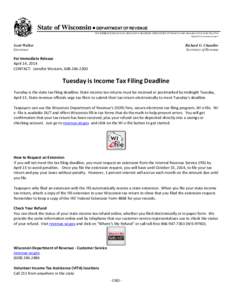 Microsoft Word[removed]Tuesday Tax Filing Deadline.doc