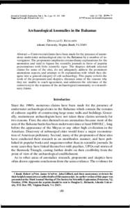 Journal of Scientific Exploration, Vol. 2, No. 2, pp, 1988 Pergamon Press plc. Printed in the USA $3.00Society for Scientific Exploration