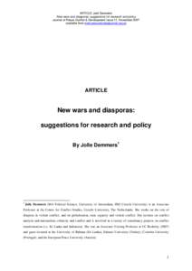 Microsoft Word - PCD ISSUE 11 ARTICLE_ New Wars and Diasporas_ Joell Dummers.docx