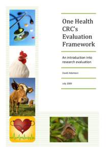 One Health CRC’s Evaluation Framework