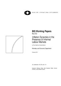Inflation Dynamics in the Presence of Informal Labour Markets, February 2012