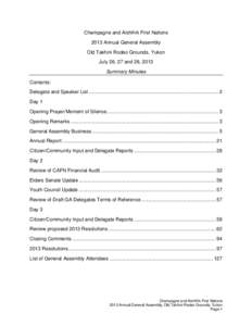 Yukon / Next Magazine / Provinces and territories of Canada / Geography of Canada / Aishihik /  Yukon / Champagne and Aishihik First Nations / Southern Tutchone people