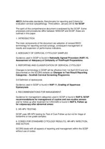 Gynaecological cancer / Cancer screening / Cervical screening / Pathology / Human papillomavirus / Cytopathology / Colposcopy / Yamaha YMF292 / Medicine / Biology / Papillomavirus