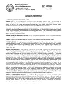 Planning Department 168 North Edwards Street Post Office Drawer L Independence, California[removed]Phone: ([removed]