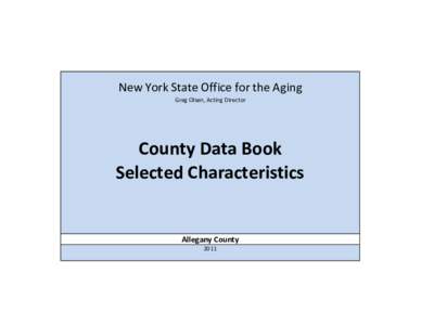 Demographics of the United States / Census / United States Census Bureau / Statistics / Population / Allegany County /  New York