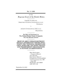 Security / Mass surveillance / Signals intelligence / Privacy law / National Security Agency / Foreign Intelligence Surveillance Act / Electronic Privacy Information Center / Surveillance / Patriot Act / National security / Privacy of telecommunications / Government