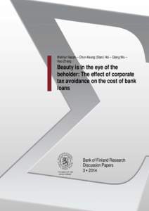 Beauty is in the eye of the beholder: The effect of corporate tax avoidance on the cost of bank loans