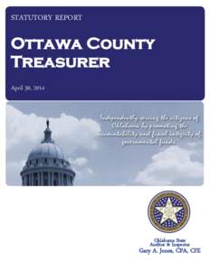 STATUTORY REPORT  Ottawa County Treasurer April 30, 2014