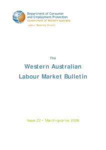 Labour Relations Division  The Western Australian Labour Market Bulletin