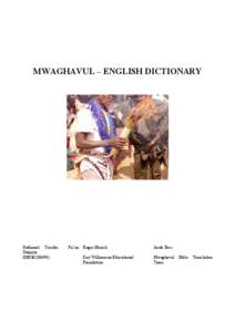 Mwaghavul language / Plateau State / Languages of Benin / Languages of Togo / Vowel / Hausa language / Languages of Africa / Languages of Nigeria / West Chadic languages