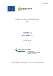 Monomers / Scientific Committee on Health and Environmental Risks / Directorate-General for Health and Consumers / Hydrogen peroxide / Scientific Committee on Emerging and Newly Identified Health Risks / P-Phenylenediamine / Chemistry / Scientific Committee on Consumer Products / Disinfectants