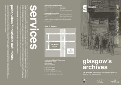 north St.  M8 City Archives: The wonderful documentary heritage of Glasgow over eight centuries.