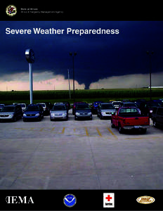 2010 ILLINOIS SEVERE WEATHER FACTS There are a number of severe weather hazards that affect Illinois, including thunderstorms, tornadoes, lightning, floods and flash floods, damaging winds and large hail. Severe weather