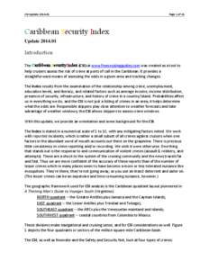CSI Update[removed]Page 1 of 16 Caribbean Security Index Update[removed]
