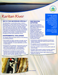 Raritan River[removed]Targeted Watersheds Grant Projects summaries