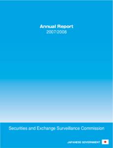 Annual Report[removed]Securities and Exchange Surveillance Commission JAPANESE GOVERNMENT