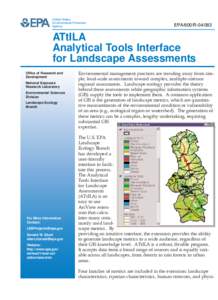 Fact Sheet: Analytical Tools Interface for Landscape Assessments (ATtILA)