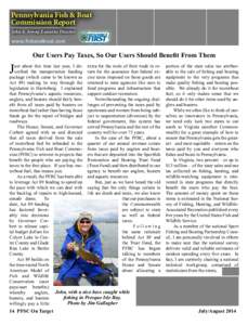 Pennsylvania Fish & Boat Commission Report John A. Arway, Executive Director www.fishandboat.com