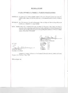 RESOLUTION  EXTINGUISHMENT OF EASEMENT - 99 GROVE HEIGHTS AVENUE WHEREAS,	 the potential sale of the property located at 99 Grove Heights Avenue has revealed a conflict with a James City Service Authority (JCSA) easement