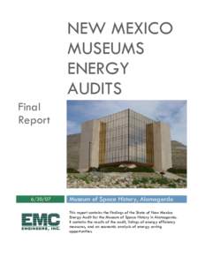 NEW MEXICO MUSEUMS ENERGY AUDITS