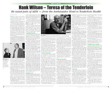 Glenda Hope / Henry Wilson / Tenderloin /  Manhattan / Tenderloin / United States / Hank Wilson / Tenderloin /  San Francisco / Ambassador Hotel