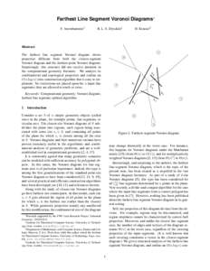 Farthest Line Segment Voronoi Diagrams∗ F. Aurenhammer† R. L. S. Drysdale‡  H. Krasser§