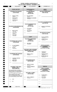 OFFICIAL GENERAL ELECTION BALLOT FALLON COUNTY, MONTANA - NOVEMBER 4, 2014 FALLON COUNTY A