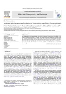 Molecular Phylogenetics and Evolution[removed]–461  Contents lists available at ScienceDirect