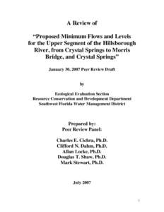 Hydrology / Hillsborough River / Wetland / Water resources / Southwest Florida Water Management District / Tide / Fresh water / Water / Aquatic ecology / Geography of Florida