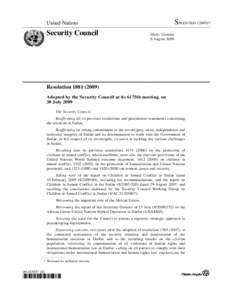 Sudan / War in Darfur / African Union – United Nations Hybrid Operation in Darfur / United Nations Security Council Resolution / United Nations Mission in the Central African Republic and Chad / Darfur conflict / Africa / International relations