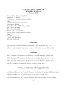 Alberto Alesina / Tito Boeri / Francesco Giavazzi / Academia / Oscar Nuccio / Post-Keynesian economists / Costantino Bresciani Turroni / Economics / Bocconi University / Italy