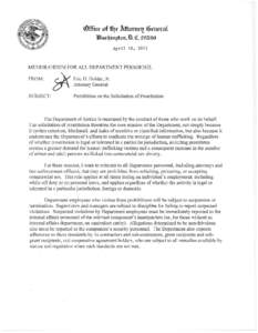 AG Memo to All DOJ Personnel