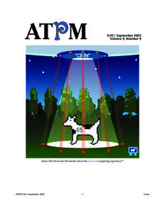 Cover  ATPM[removed]September 2003 Volume 9, Number 9