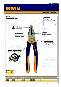© 2007 IRWIN Industrial Tools  New Product – Key Facts Product: